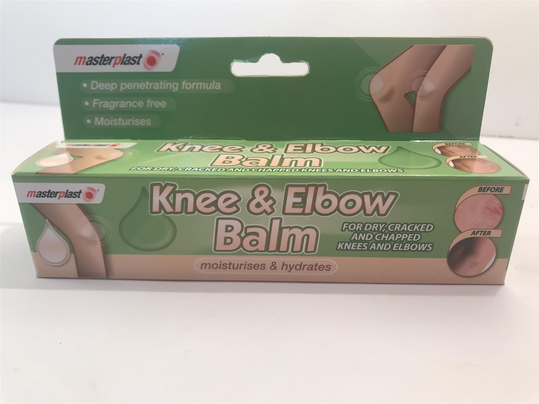 Masterplast Knee & Elbow Balm moisturises and hydrates