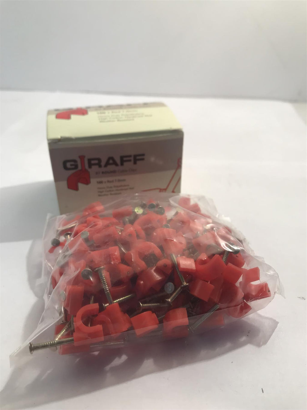 Giraff R7 Round Cable Clips 7mm (100 Pack)