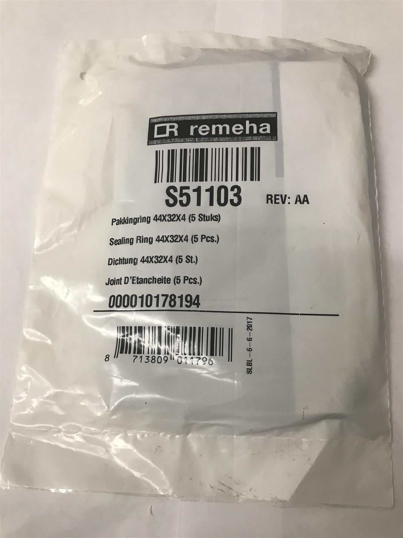 Remeha Broag S51103 Sealing Ring 44x32x4 5 PCS