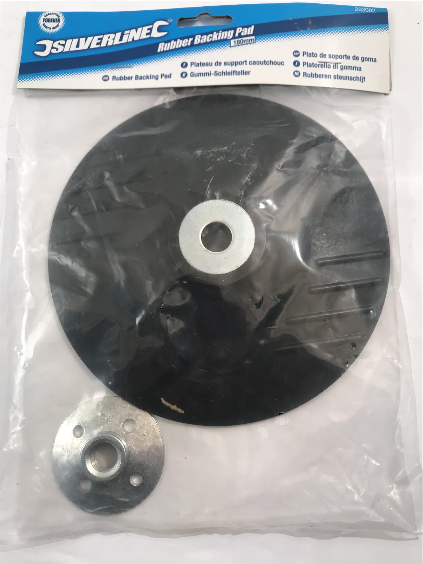 Silverline Rubber Backing Pad, 180mm 283002