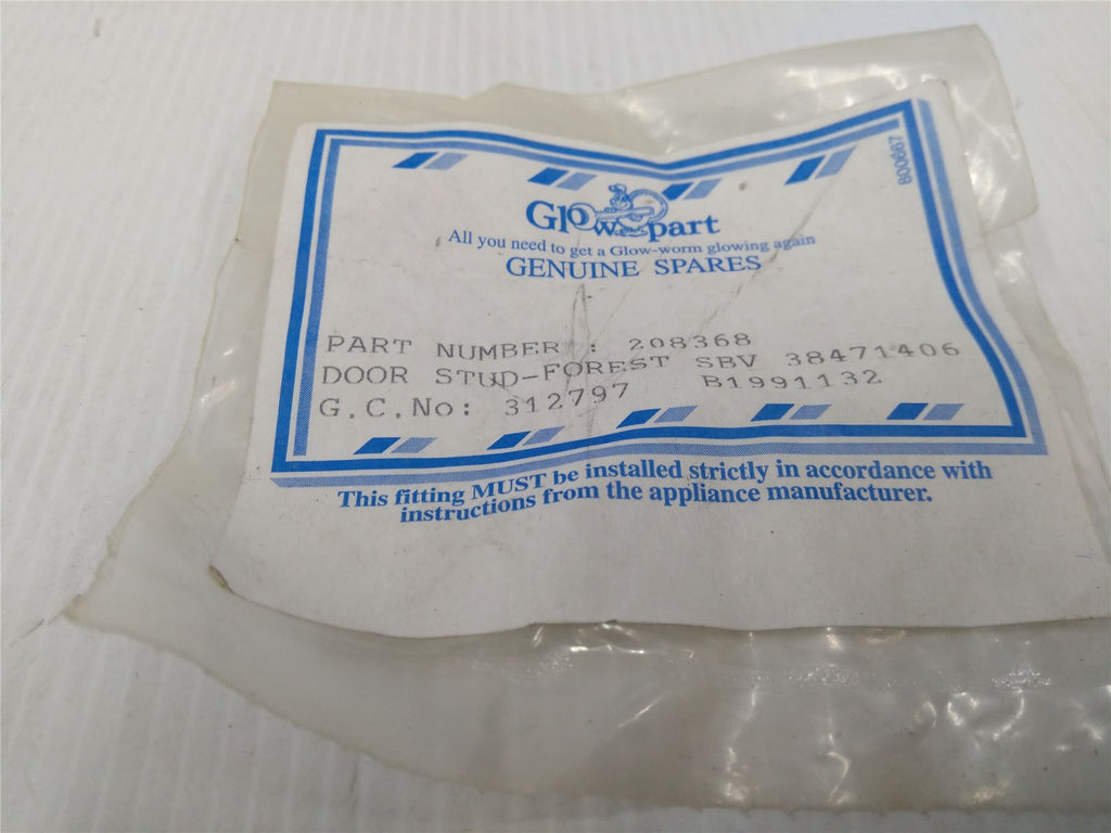 NEW GLOWWORM FIXING PINS - DOOR STUD - S208368 208368