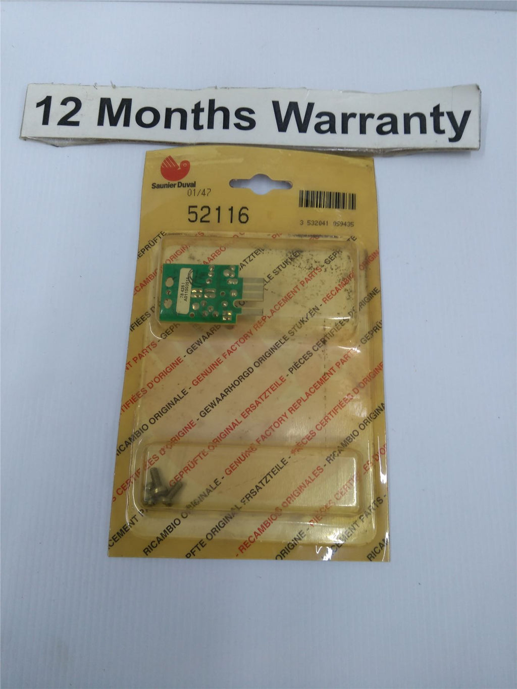 NEW SAUNIER DUVAL 625 FAN SPEED PCB 52116 05211600 12m warranty