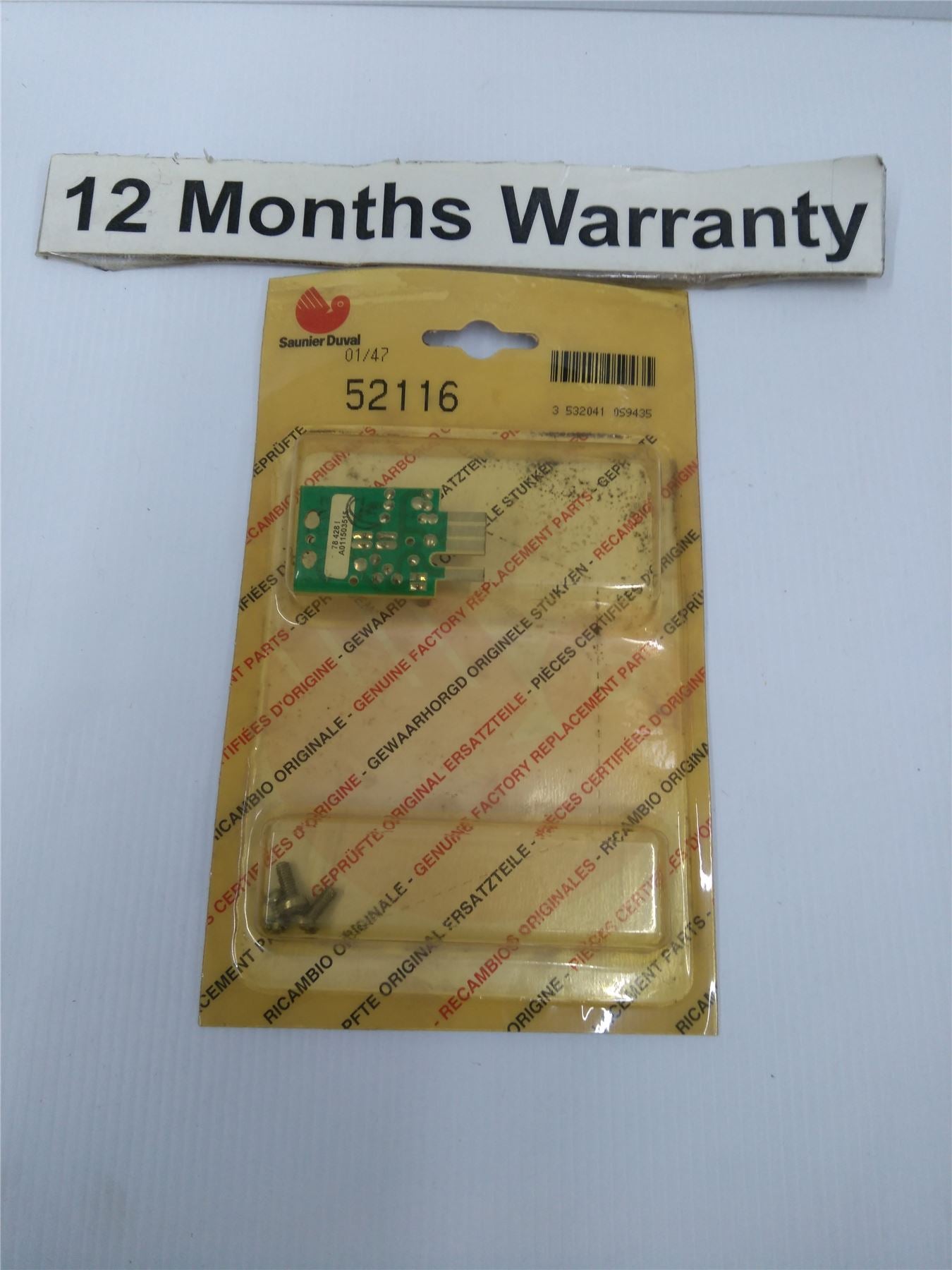 NEW SAUNIER DUVAL 625 FAN SPEED PCB 52116 05211600 12m warranty