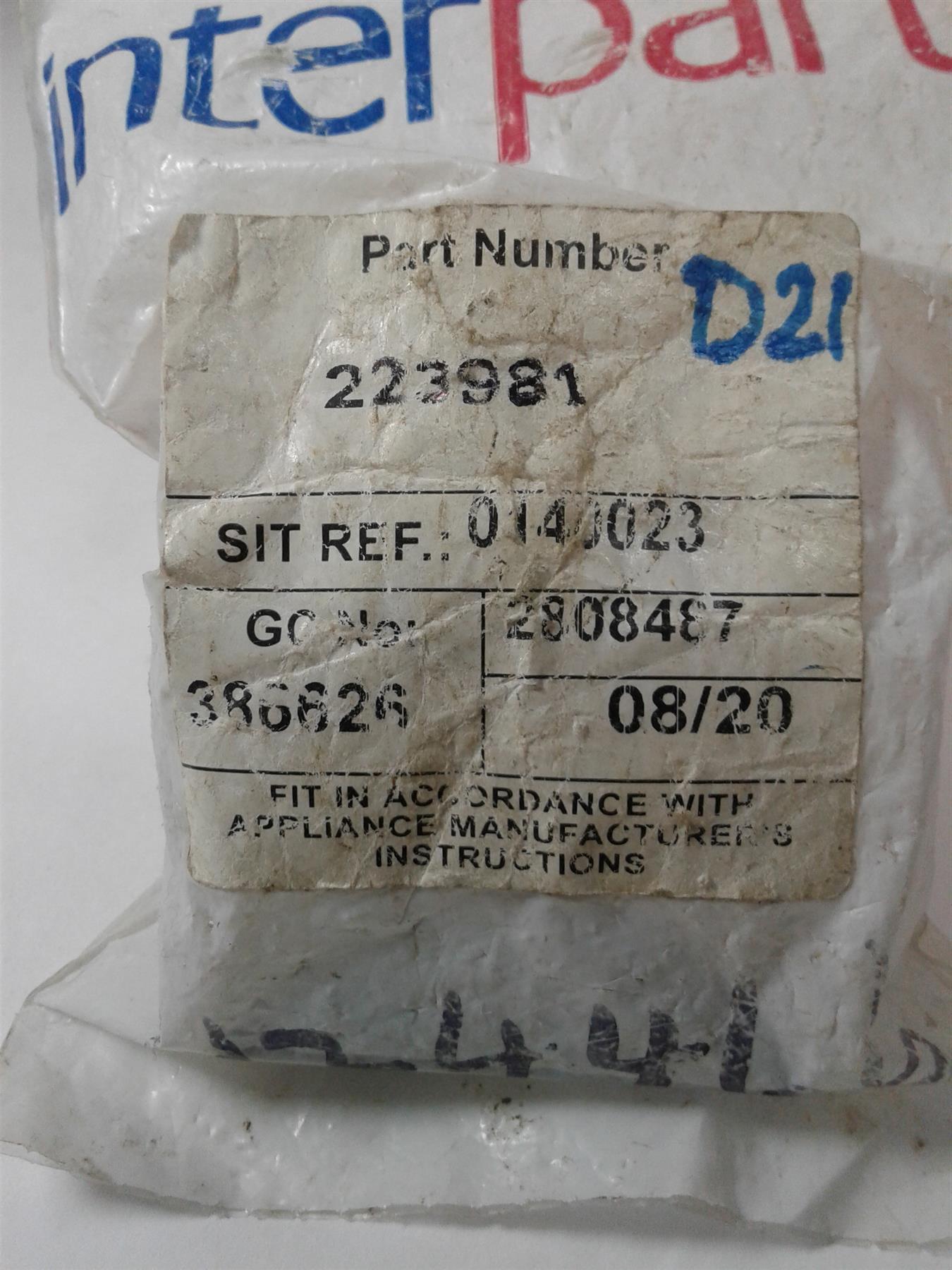 NEW Genuine Baxi InterPart Solo Pilot Burner 223981