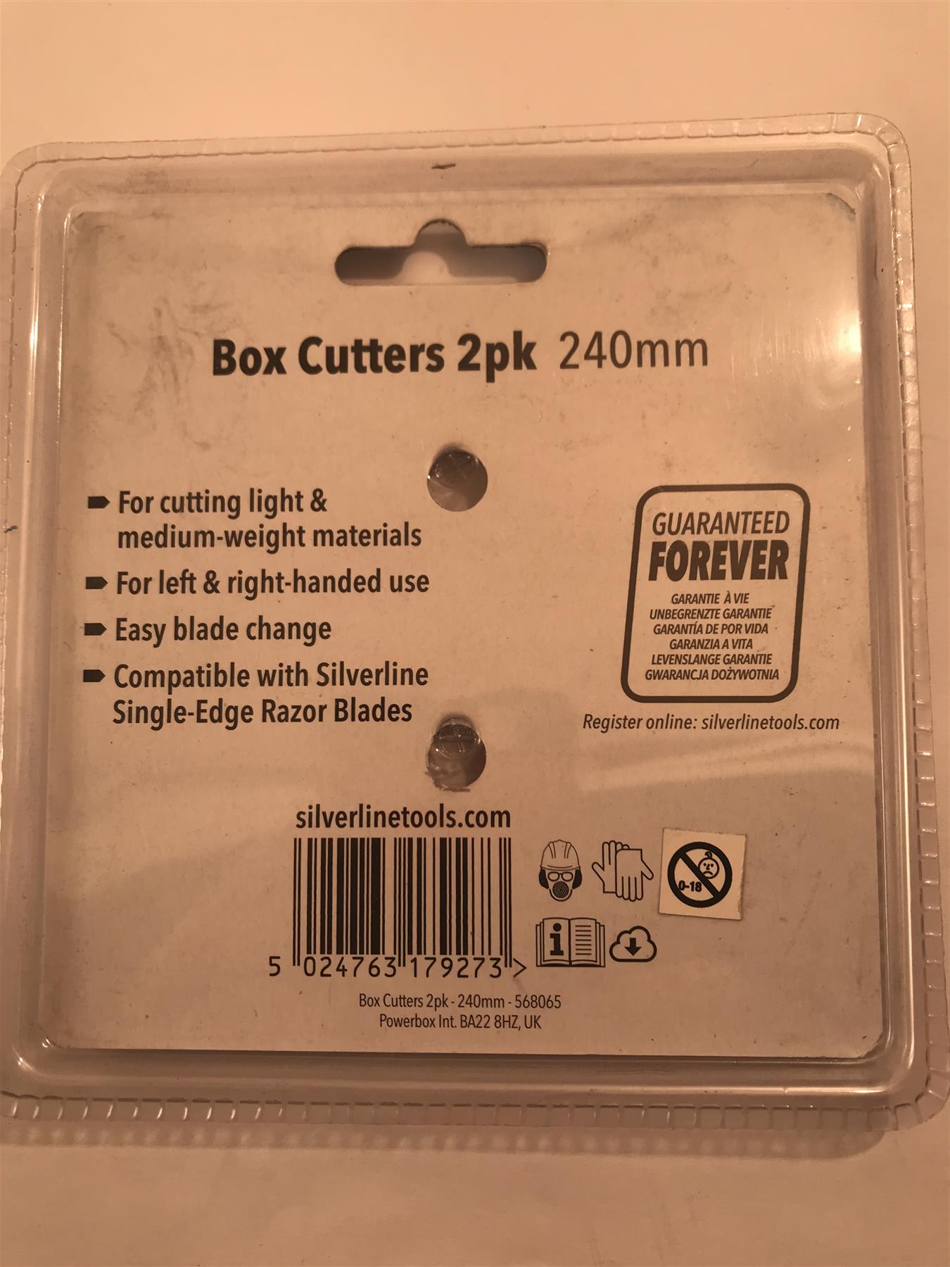 Silverline Box Cutters 240mm  568065