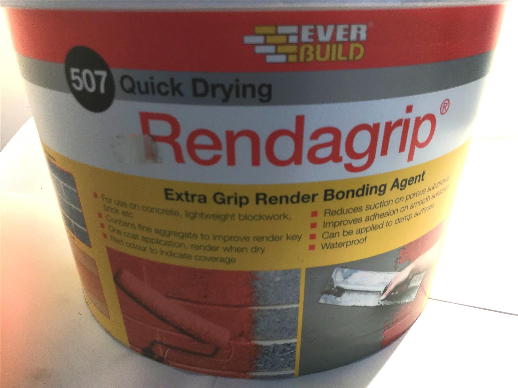 EVERBUILD 507 QUICK DRYING RENDAGRIP 10 LITRE KEY FOR RENDER EXTRA GRIP