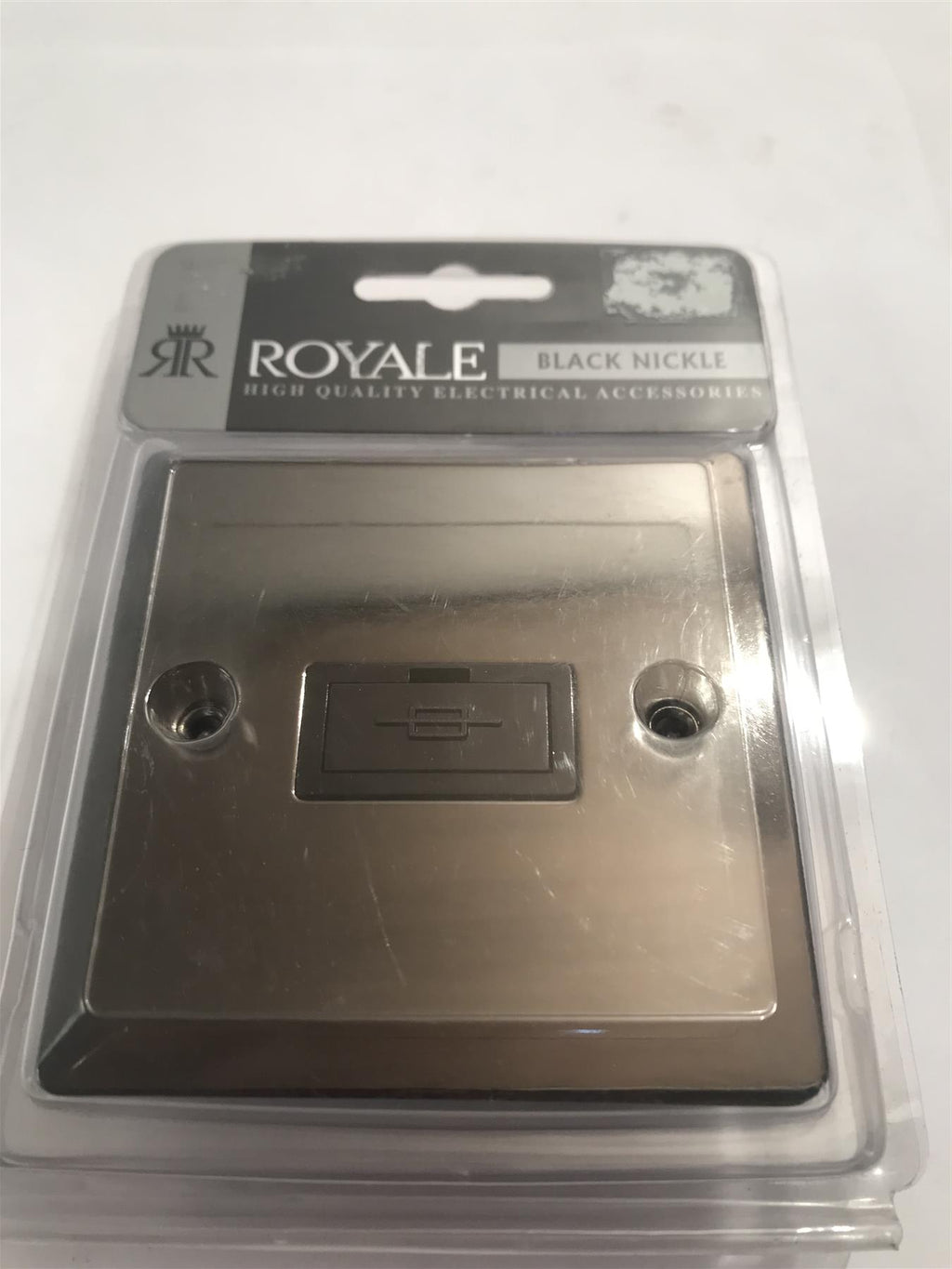 Royale 13 Amp Fused Spur Black Nickle  NBFP19