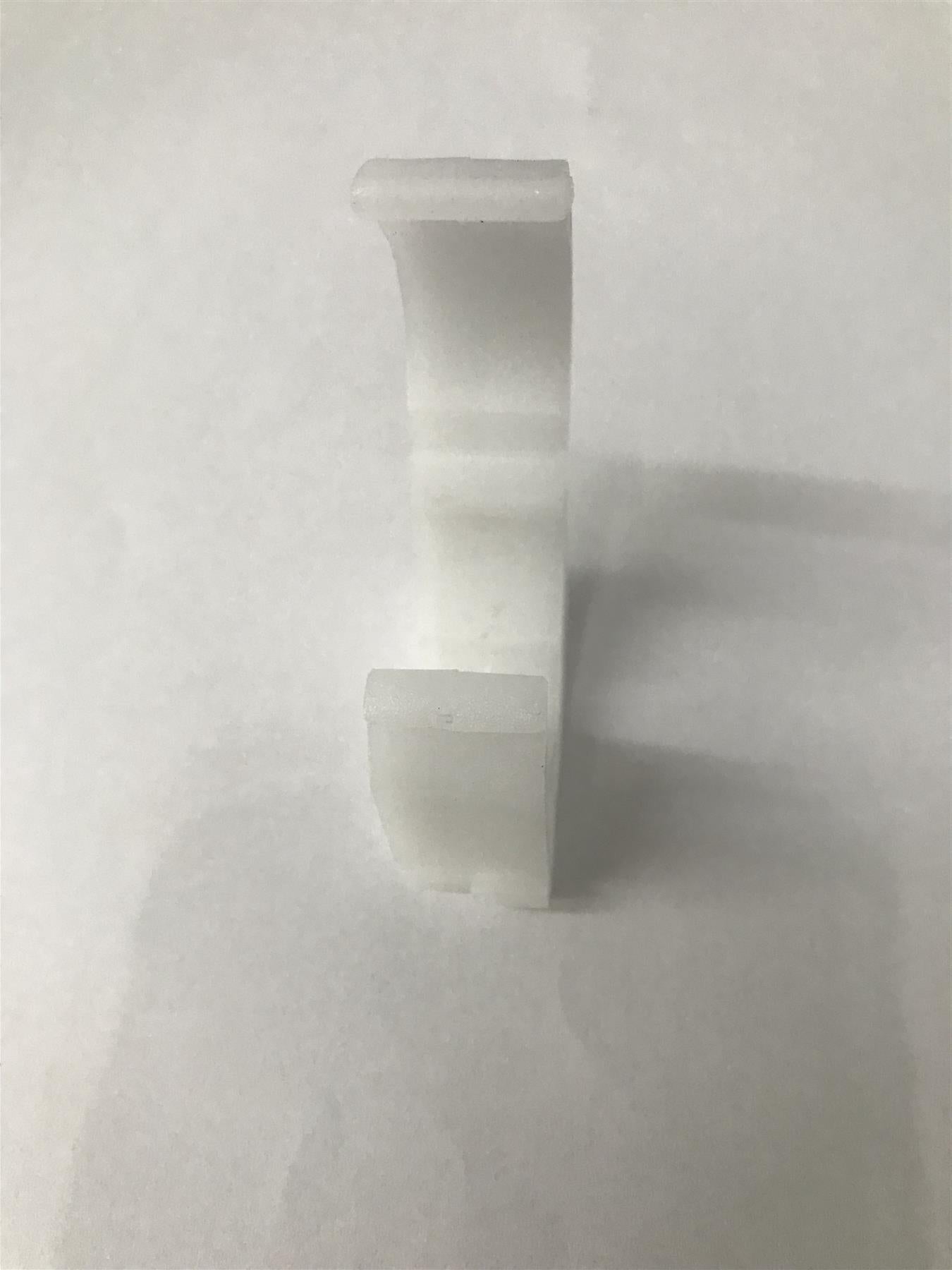 Talon TS22 TS Single Hinged Pipe Clip, White, 22mm Pack of 20