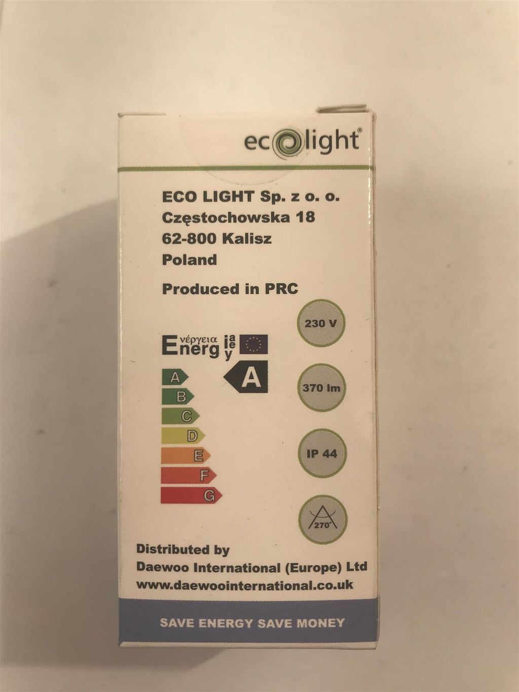 Ecolight G9 5W 24LED 370lm Cool White Non-Dimmable Bulb EC67720