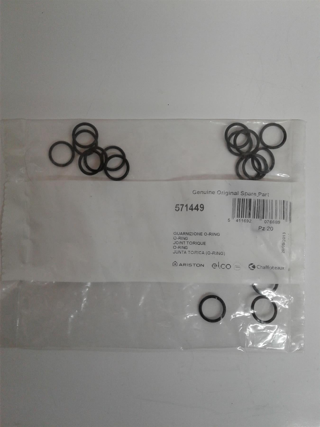 NEW Genuine ARISTON gasket O RING (20 pack) 571449