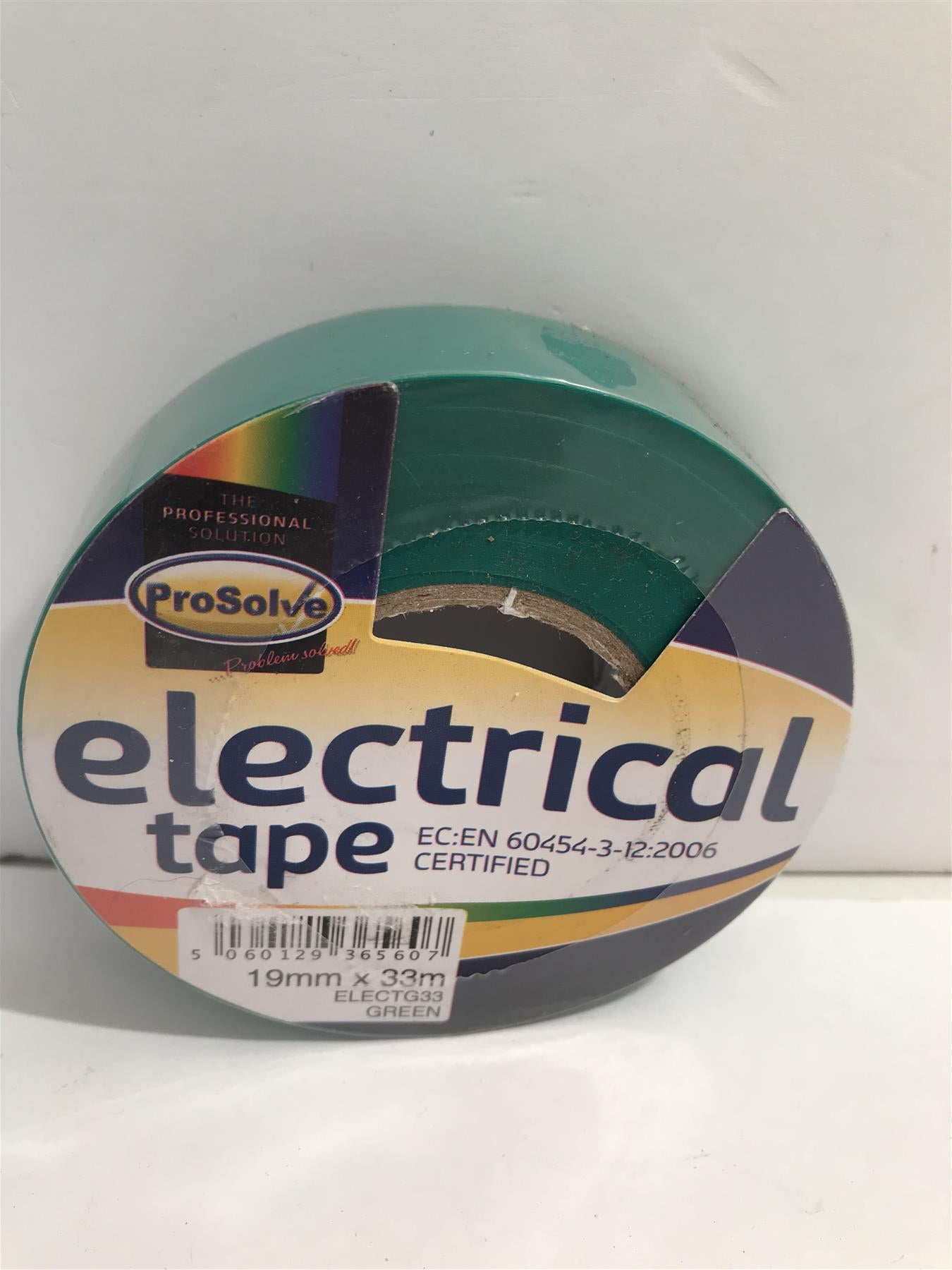 Prosolve Electrical Tape Green 19mm x 33m ELECTG33