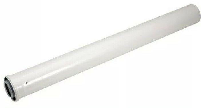 New Worcester 7719003666 80 125mm 1 Metre Flue Extension White