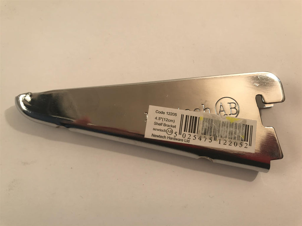 Newtech Chrome Shelf Bracket 120mm  12205