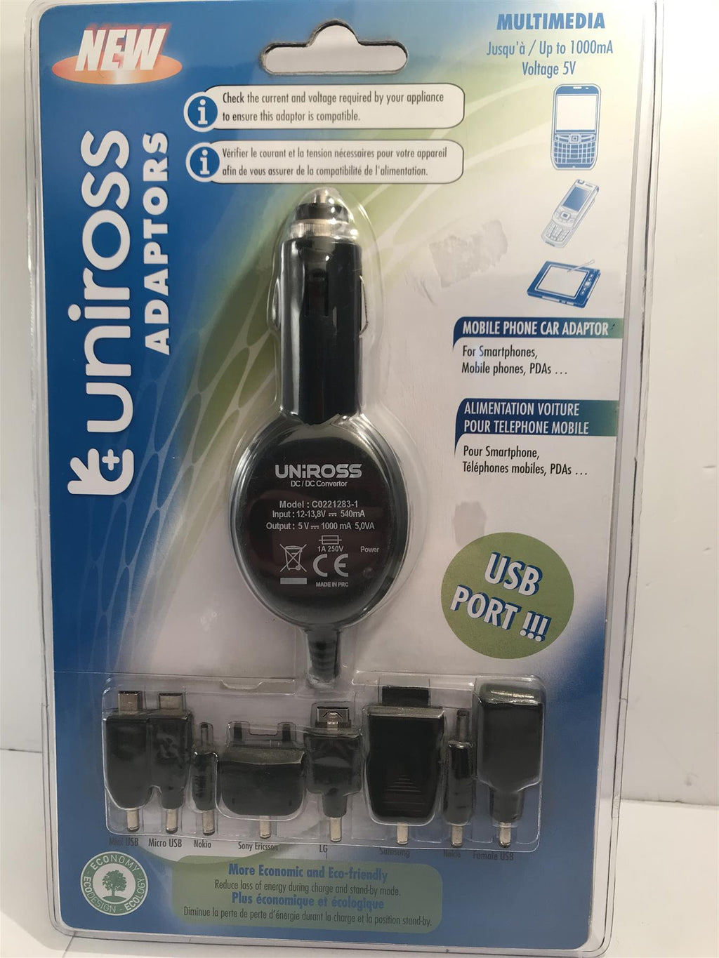 Uniross U0218733 Mobile Phone Car Adaptor
