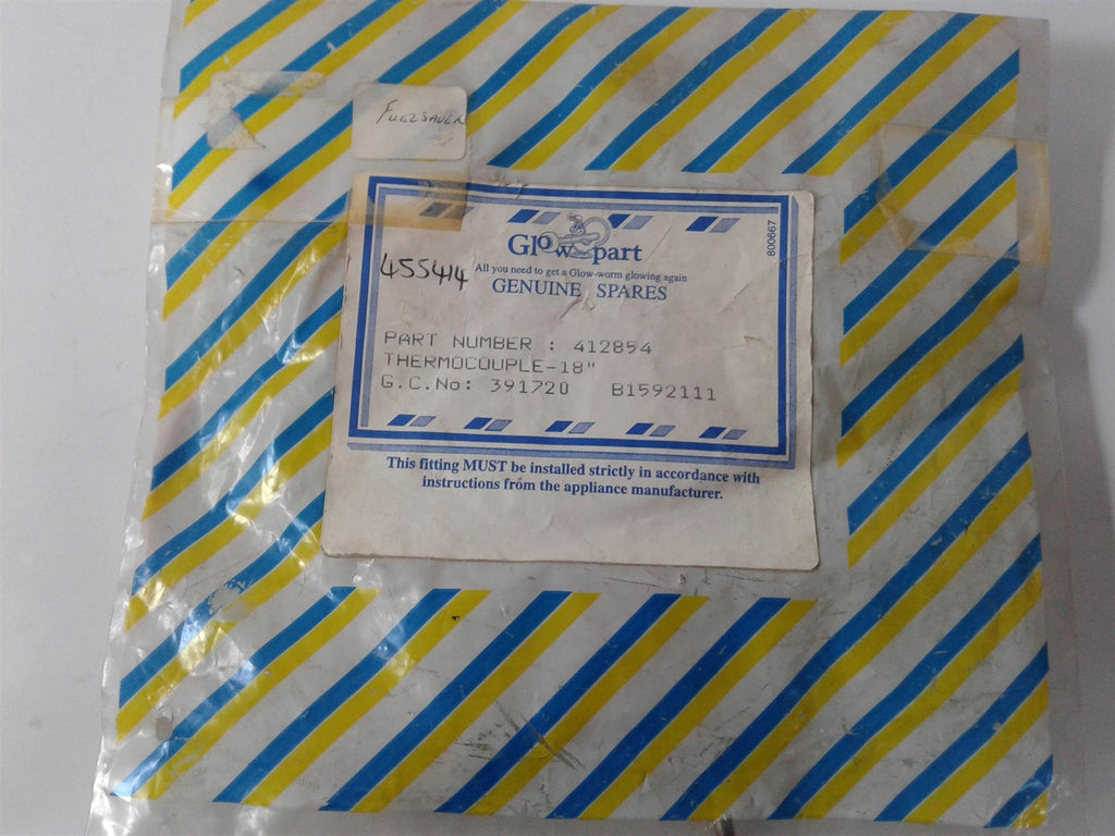 NEW GLOWWORM THERMOCOUPLE 18" 412854