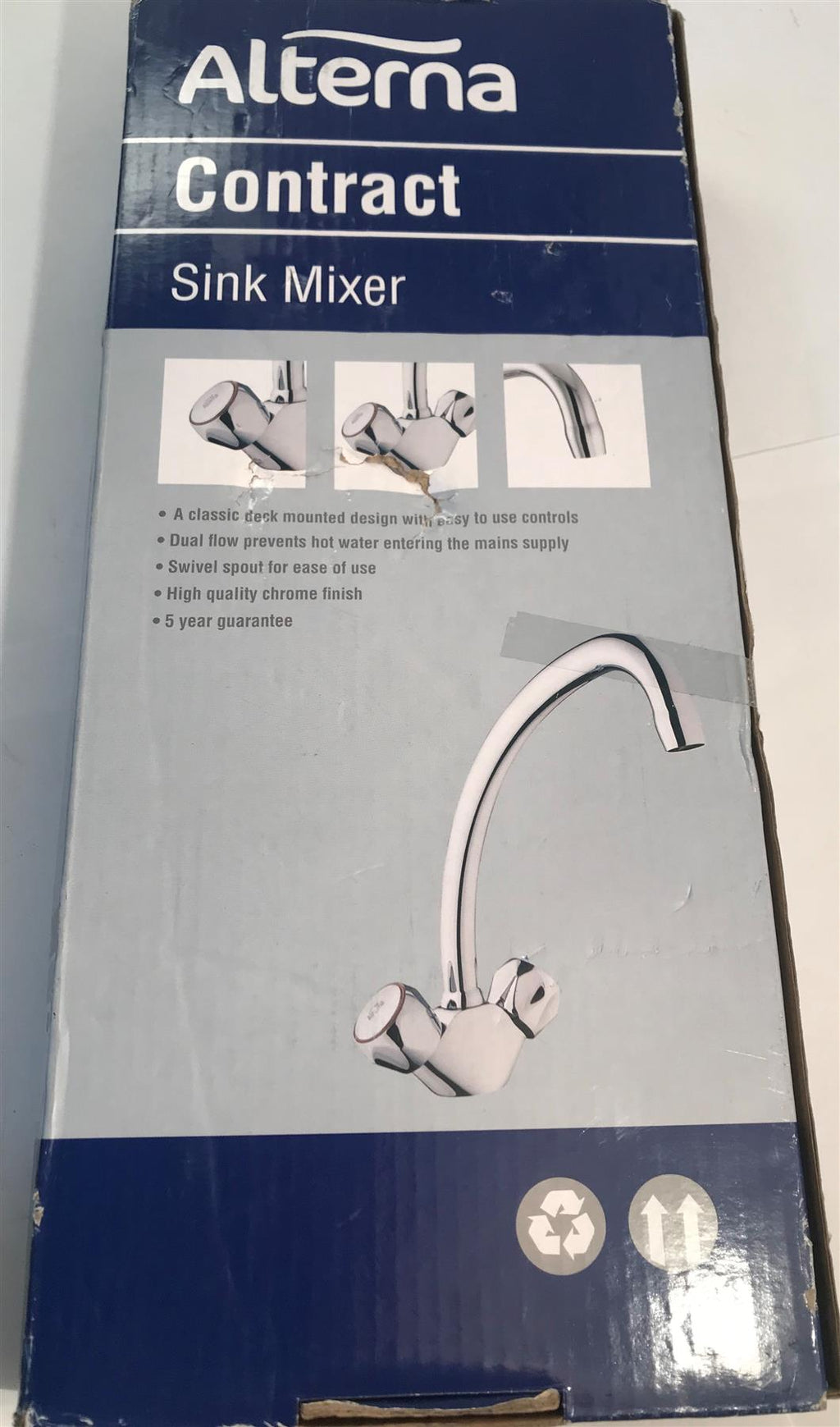 Alterna Contract Sink Mixer Chrome  ALT10029