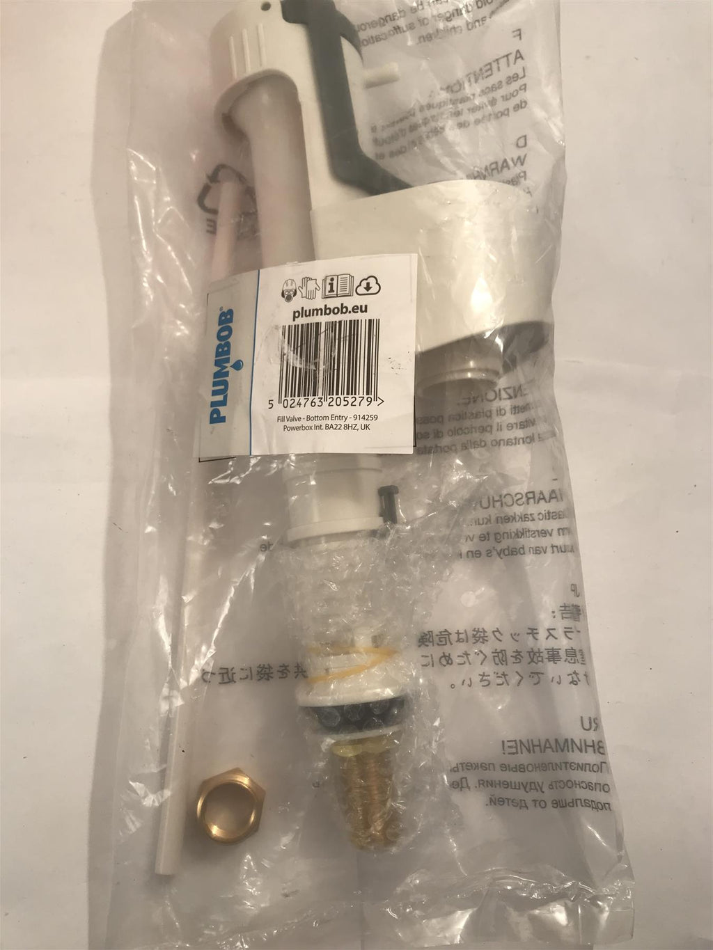 Plumbob Bottom Entry Cistern Fill Valve  914259