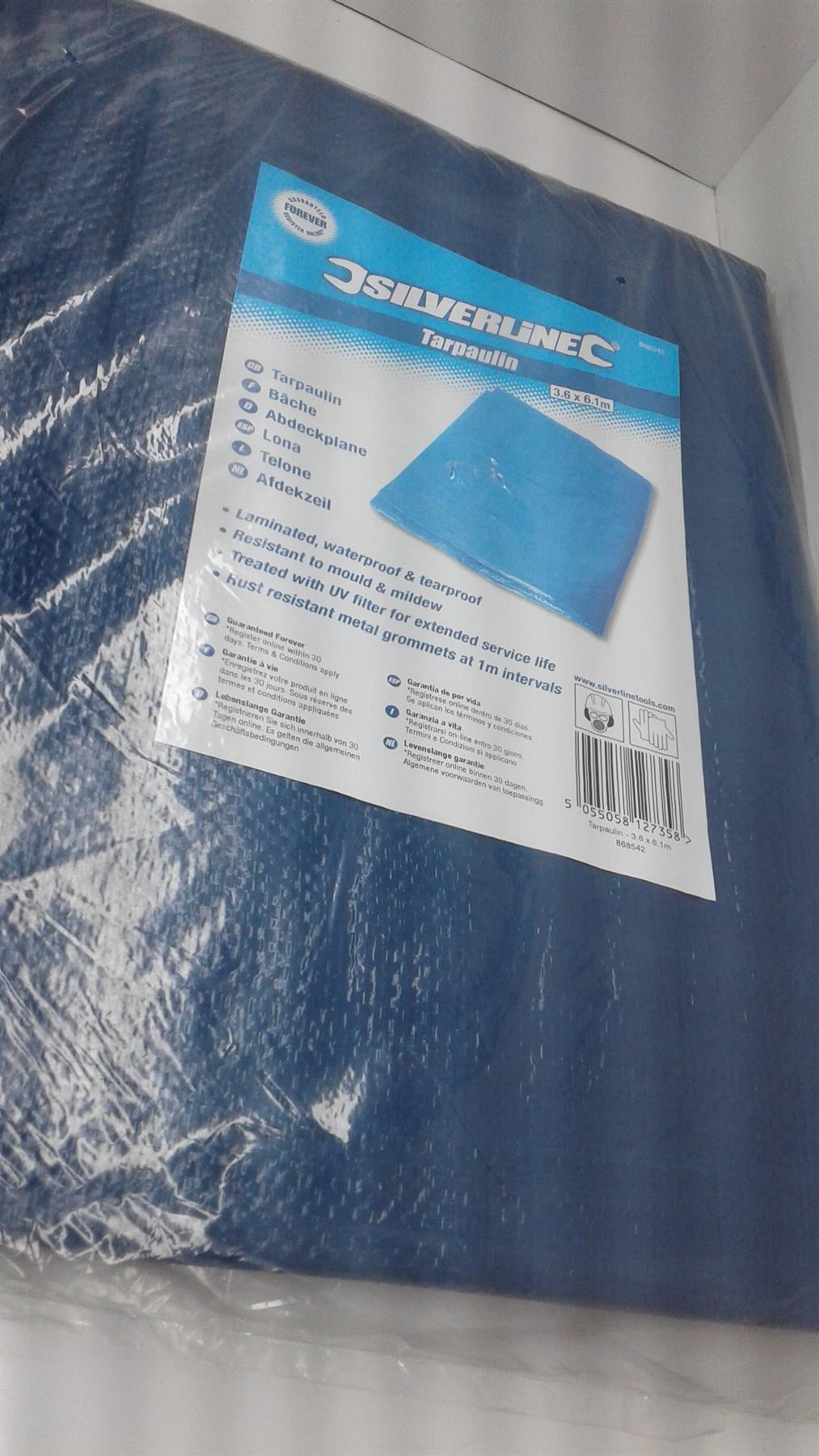 Silverline 868542 Tarpaulin 3.6 x 6.1m