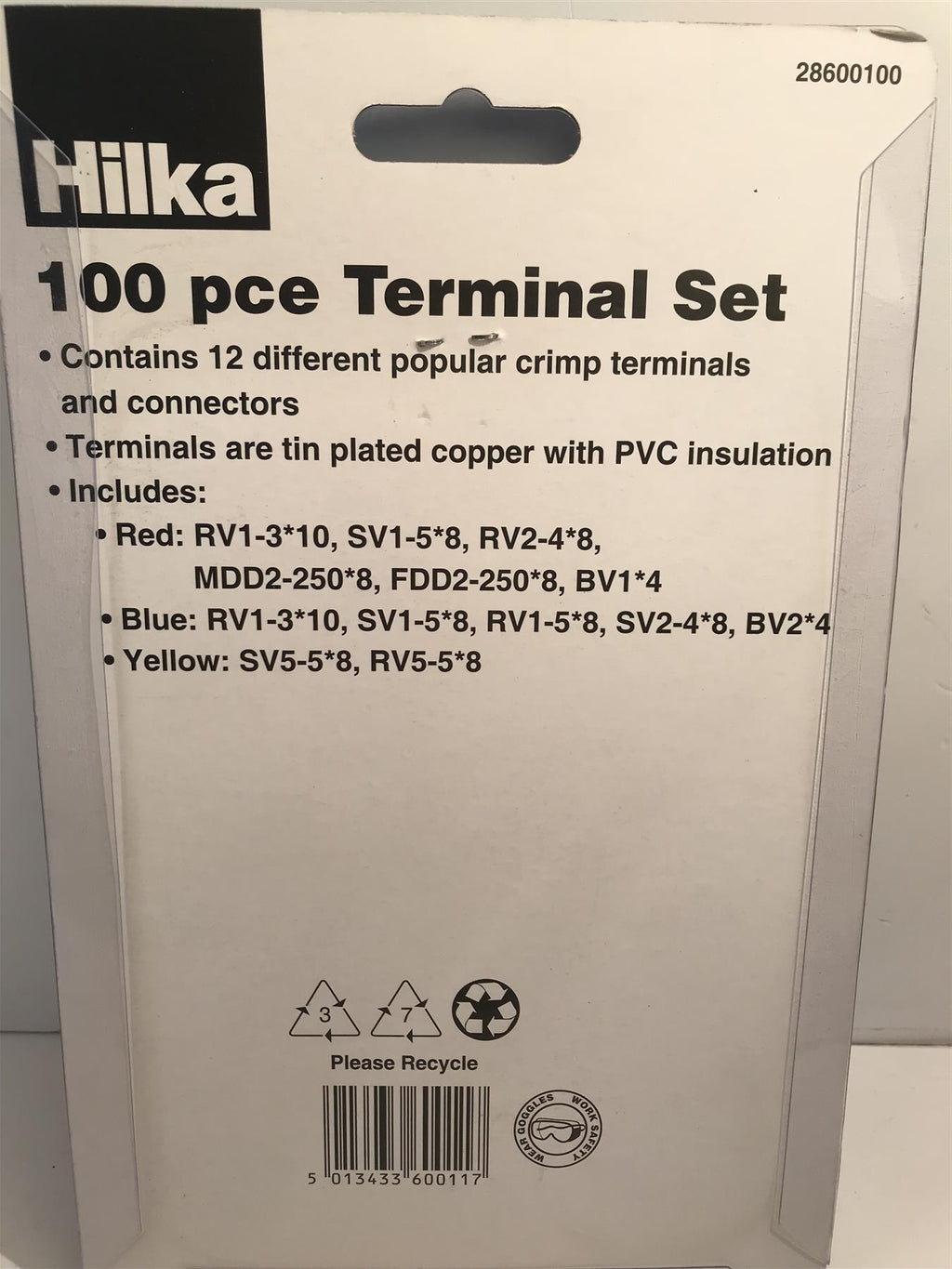 Hilka 100pc Terminal Set  28600100