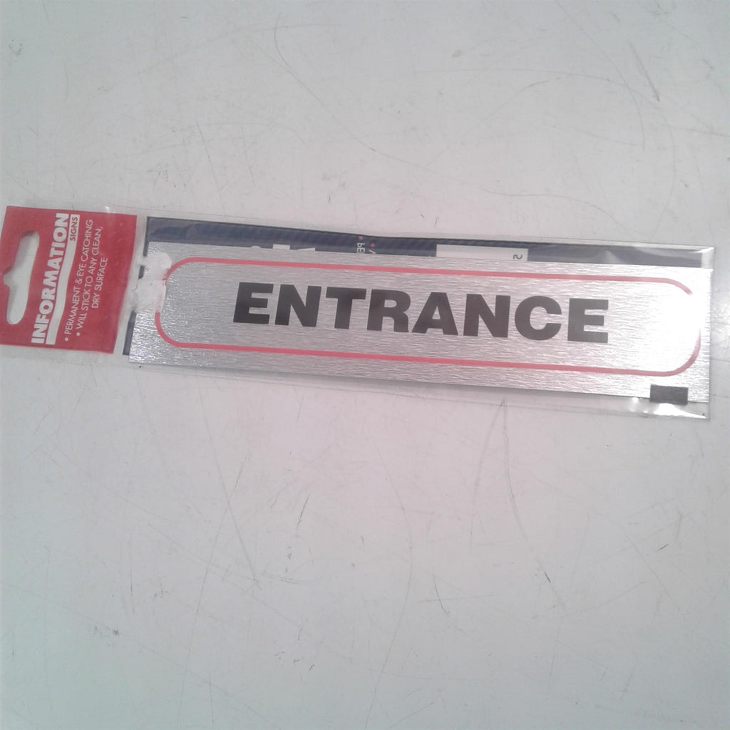 Entrance  Adhesive Sign