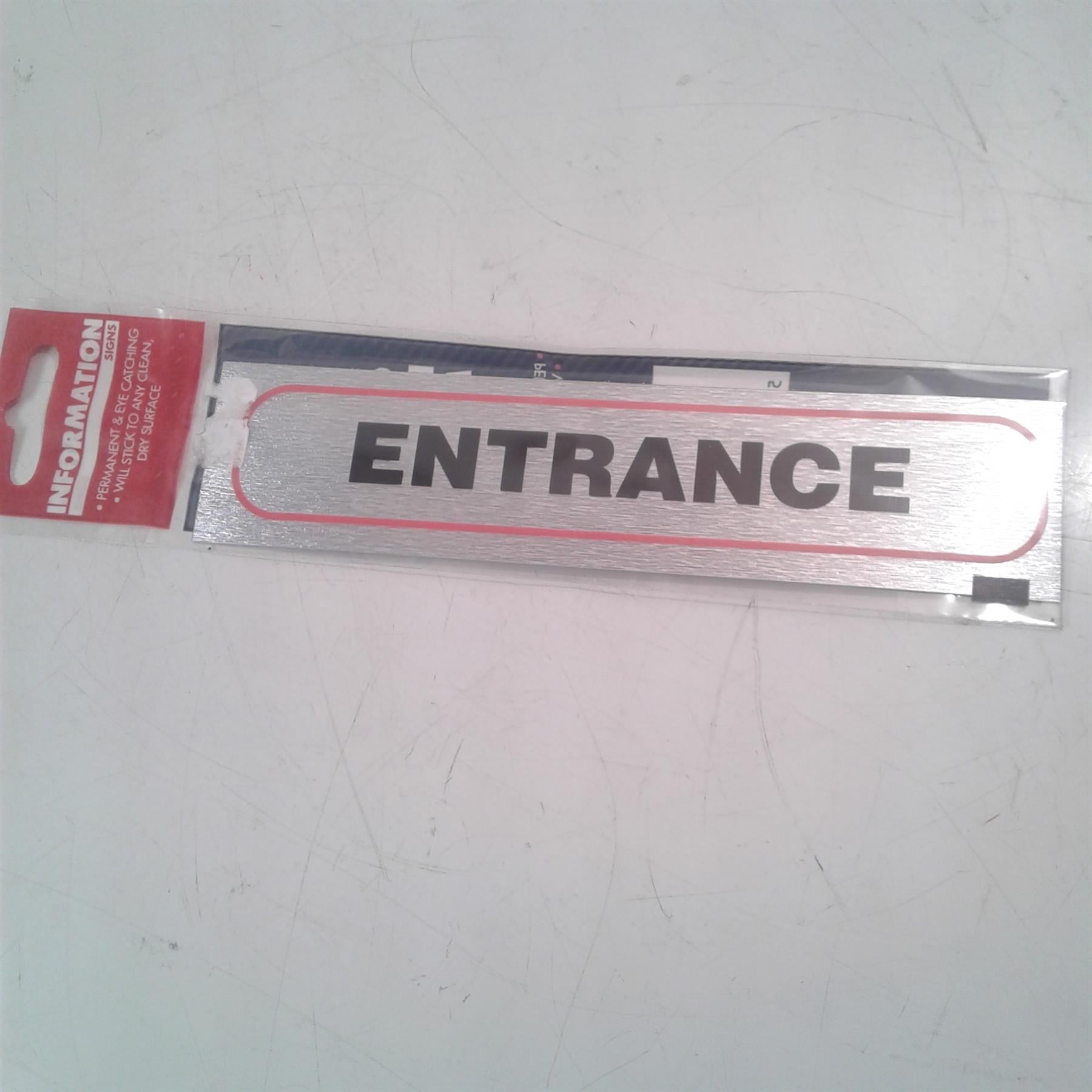 Entrance  Adhesive Sign