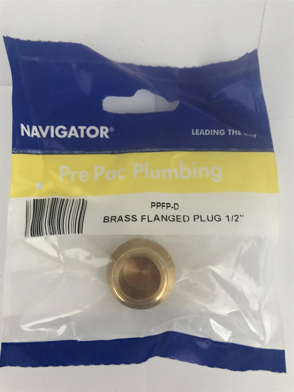Navigator 1/2" Brass Flanged Plug PPFP-D