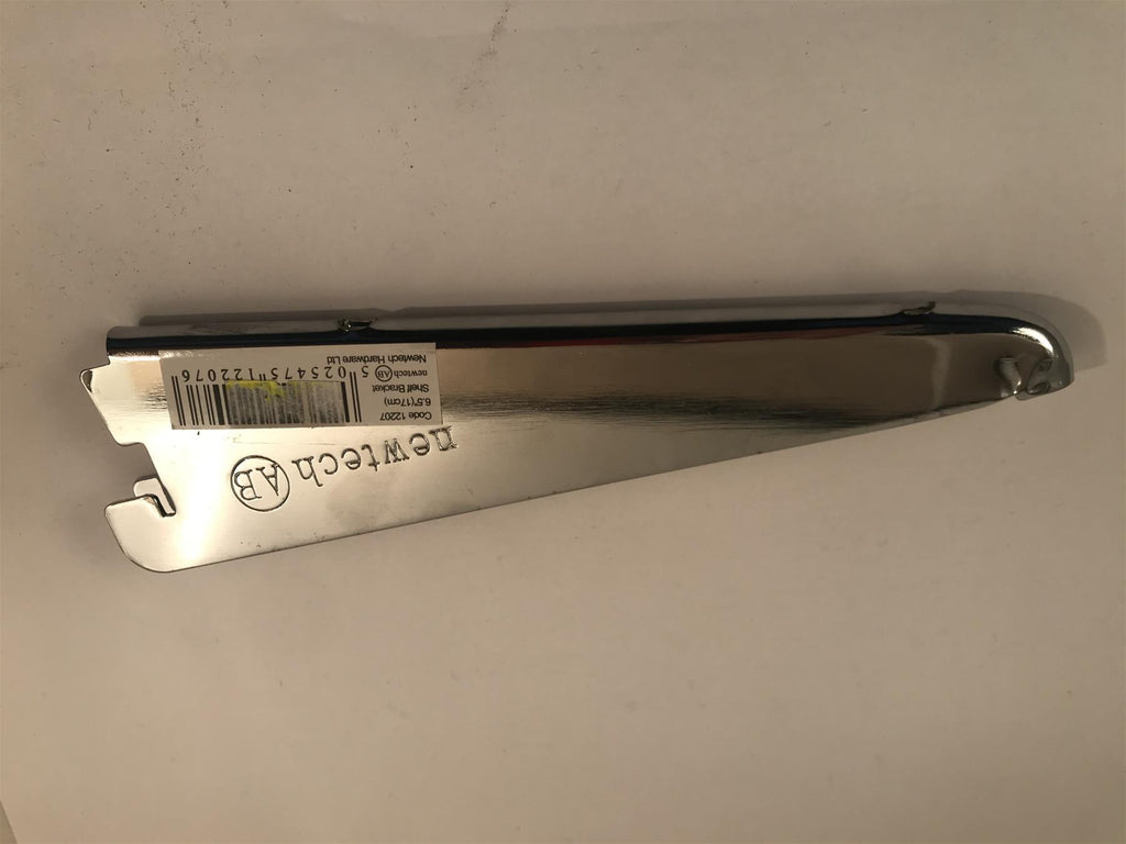 Newtech Chrome Shelf Bracket 170mm 12207