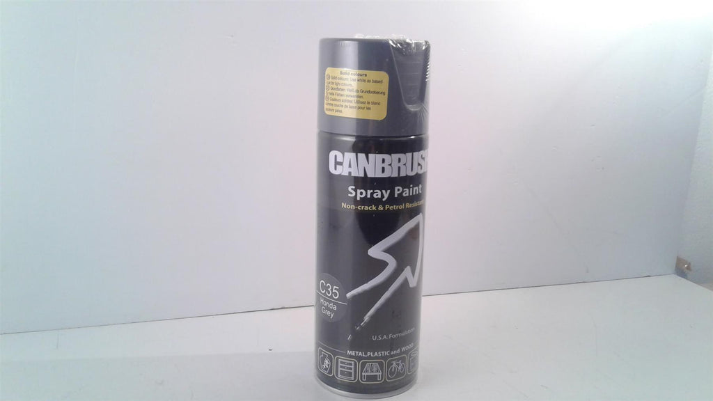 Canbrush Spray Paint C35 Honda Grey for metal plastic and wood