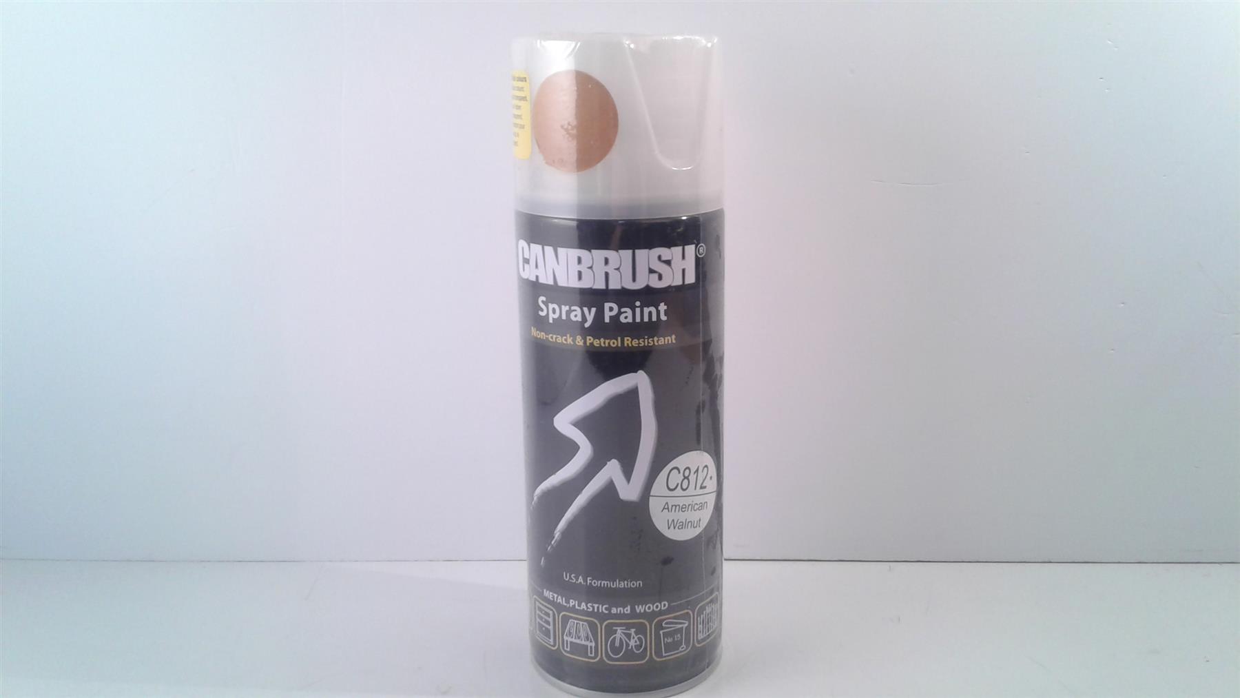 Canbrush Spray Paint C812 American Walnut for metal, plastic and wood