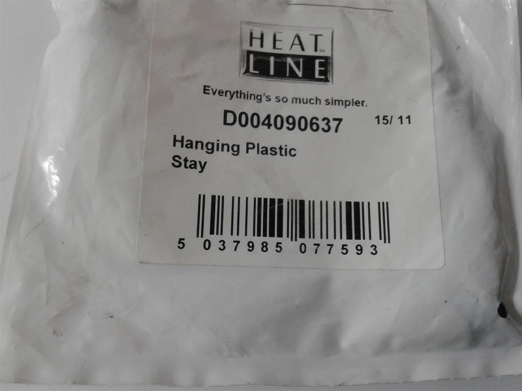 NEW HEATLINE D004090637 HANGING PLASTIC STAY