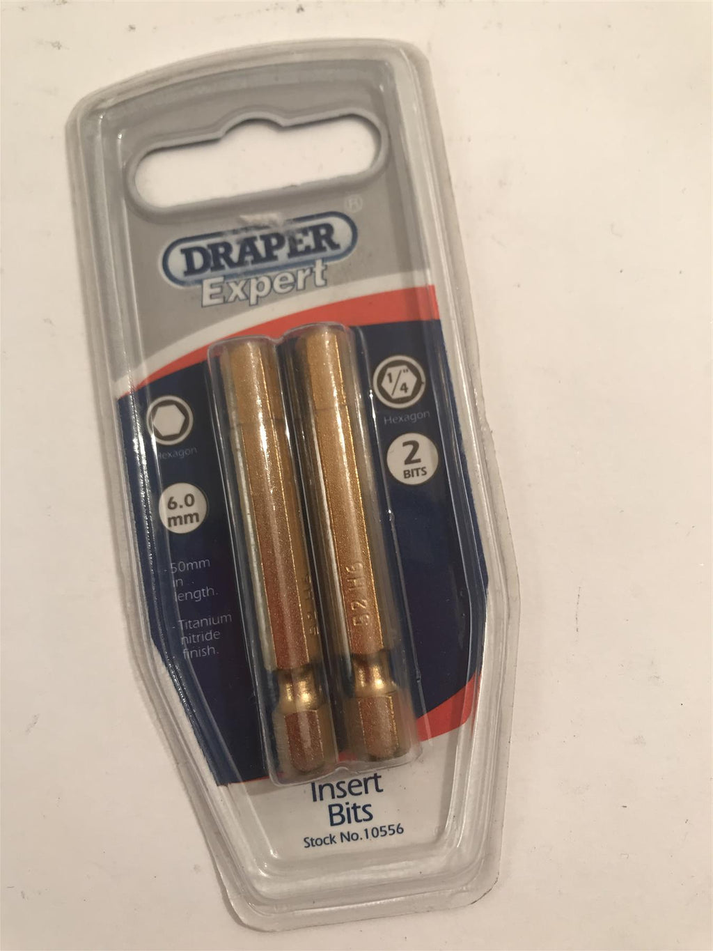 Draper Expert 1.5mm 6mm Hexagon Insert Bits (2 Pack) 10556