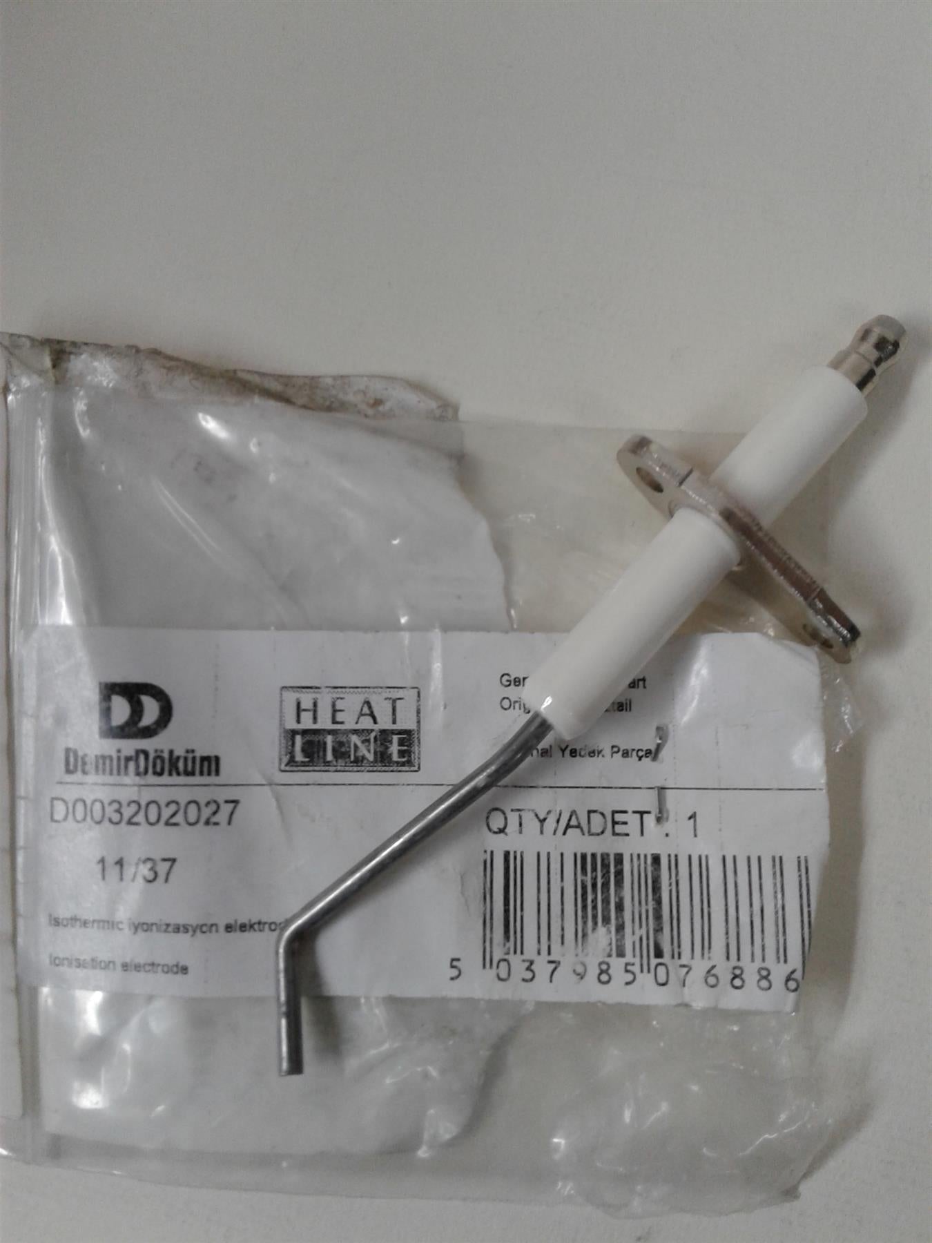 NEW HEAT LINE SARAGON IONISATION SENSING ELECTRODE D003202027