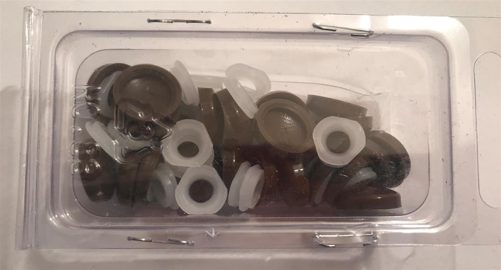Dark Brown Screw Cover Caps Fits No. 6 - 8 Screws (Pk 25)