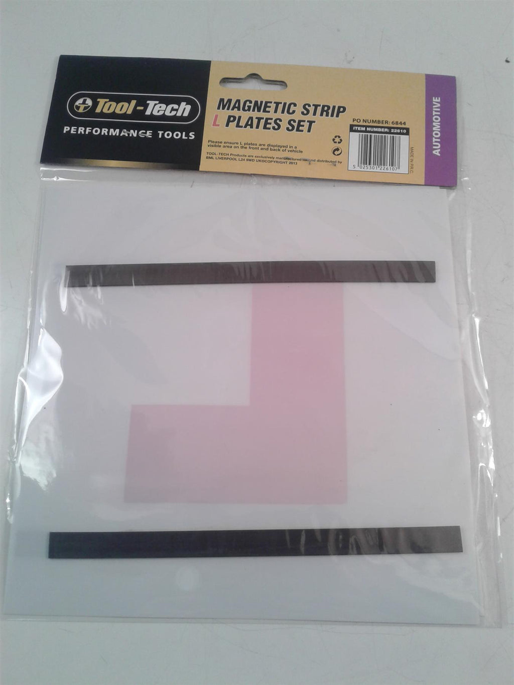 Tool Tech Magnetic Strip L Plate Set