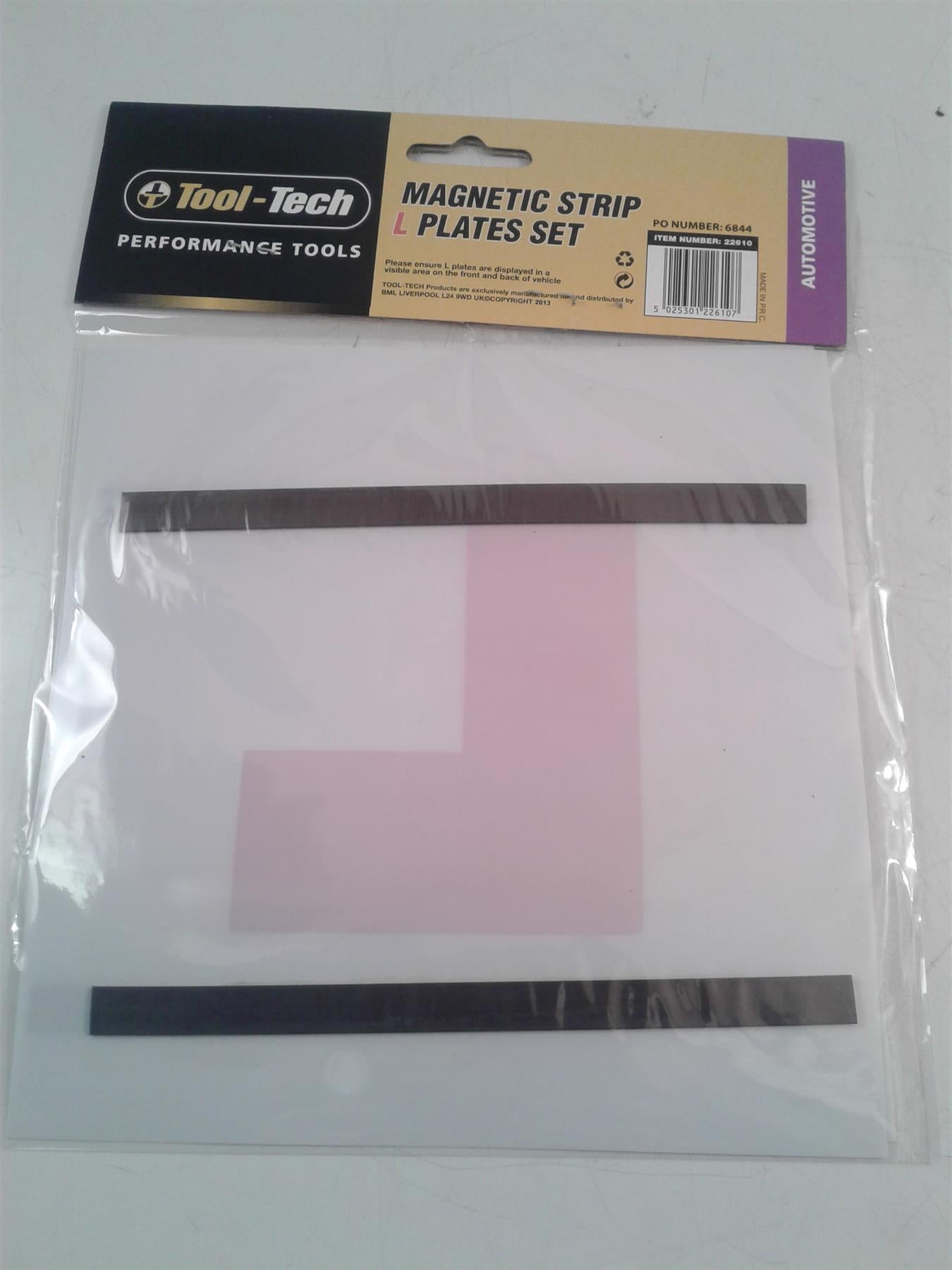 Tool Tech Magnetic Strip L Plate Set