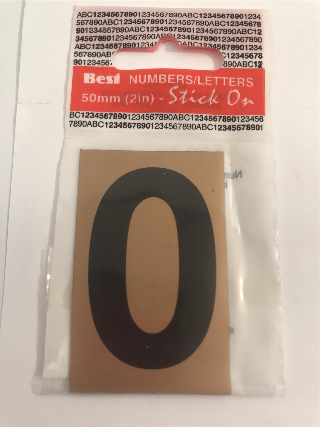 Best Gold/Black Letter O Self Adhesive 1" x 2"