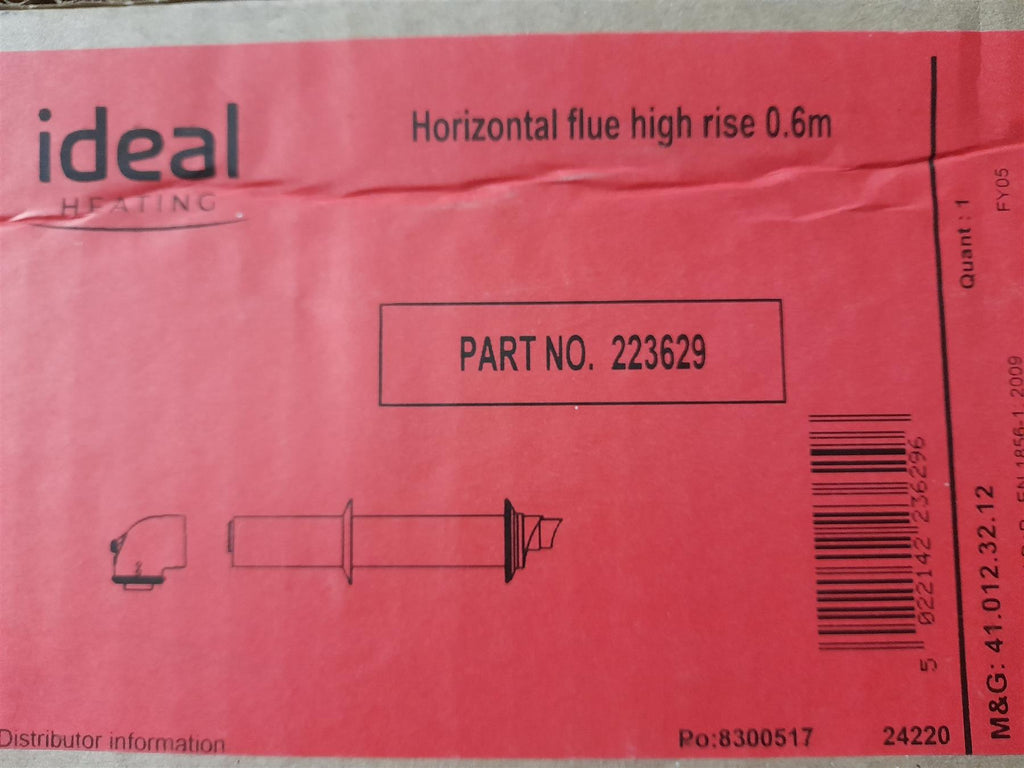 Ideal 223629 horizontal flue terminal high rise 0.6M