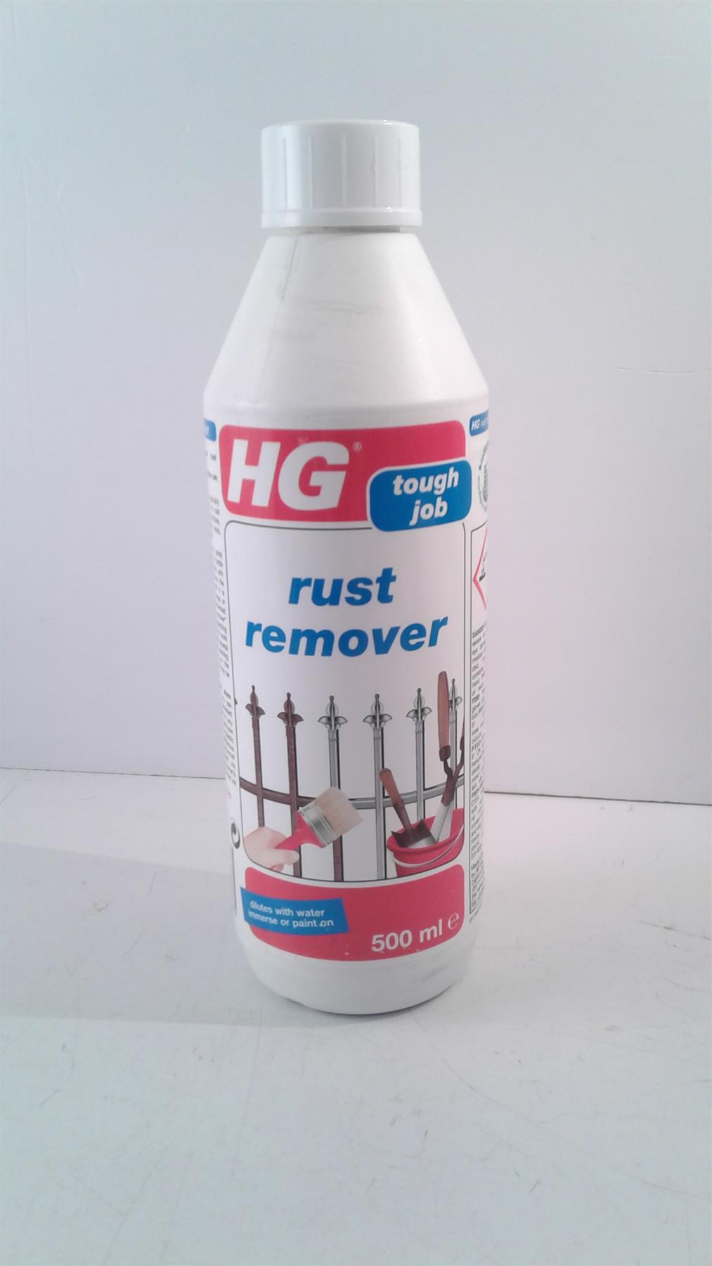 HG Tough Job Powerful Rust Remover 500ml - Dilutes With Water Immerse Or Paint