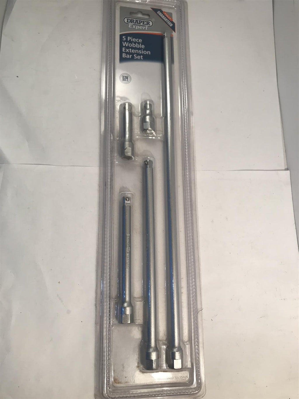 Draper 5pc 3/8" Drive Wobble Extension Bar Set 45-450mm  WBD/5A