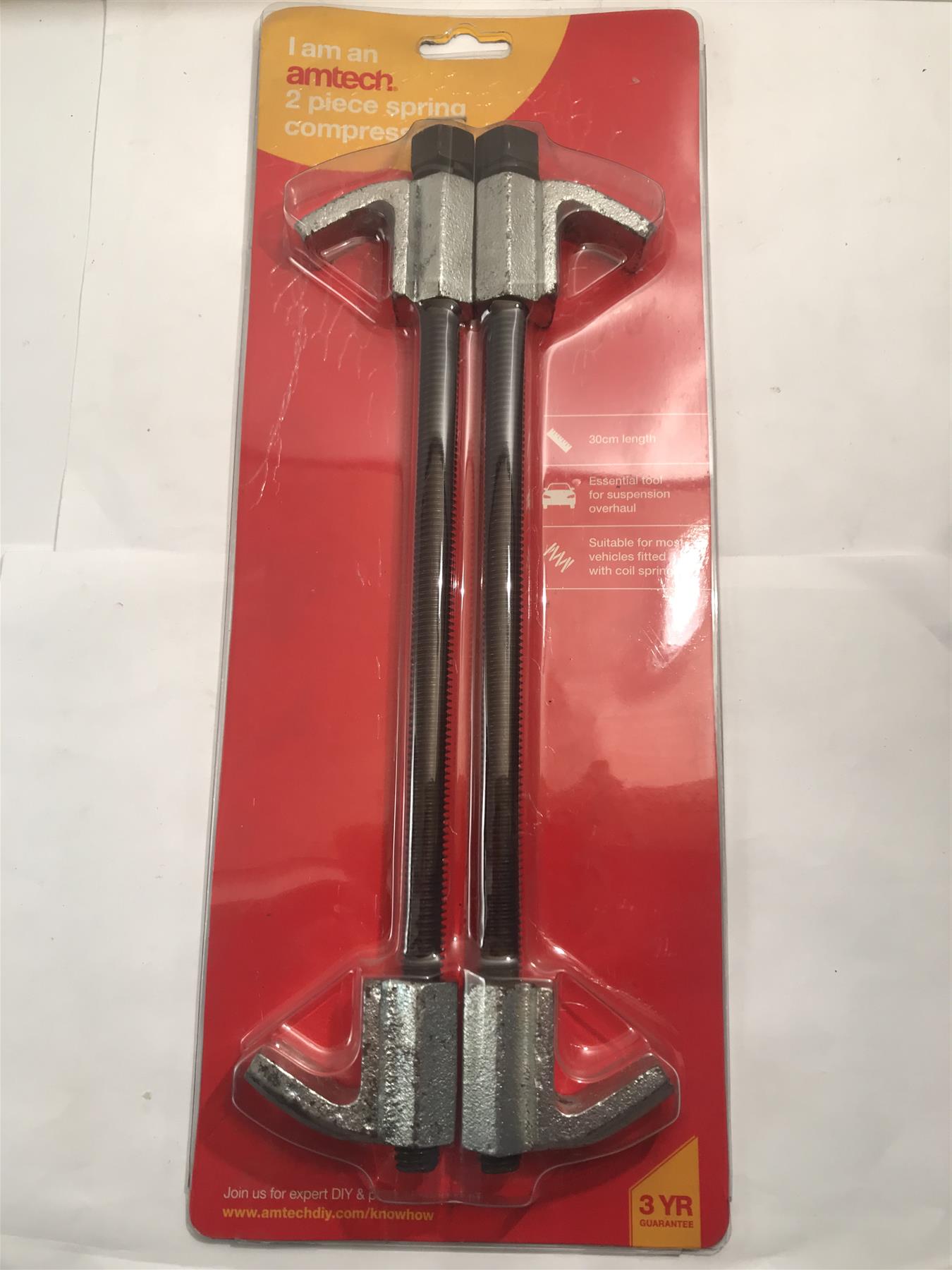 Amtech 2pc Spring Compressor 30cm  J0370