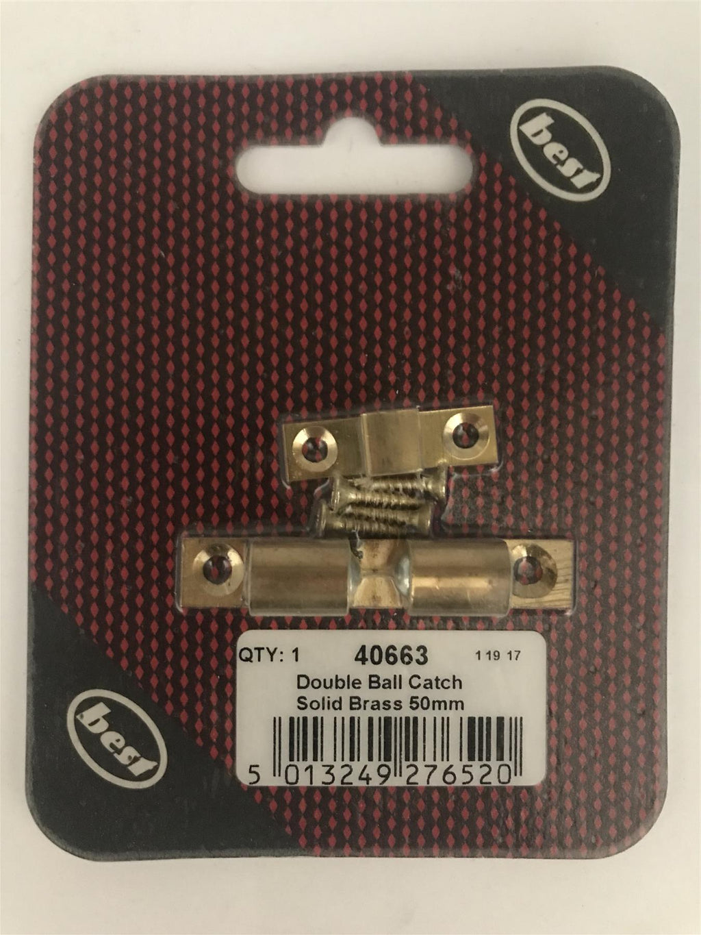 Best Double Ball Catch Solid Brass 50mm  40663