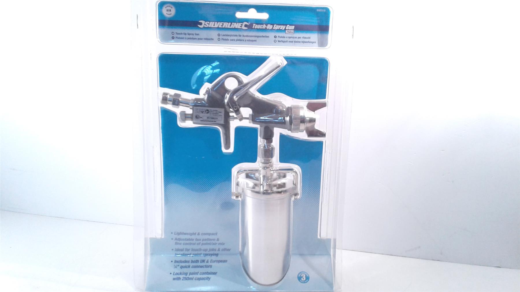Silverline 868558 Spray Gun Touch Up ,250 ml