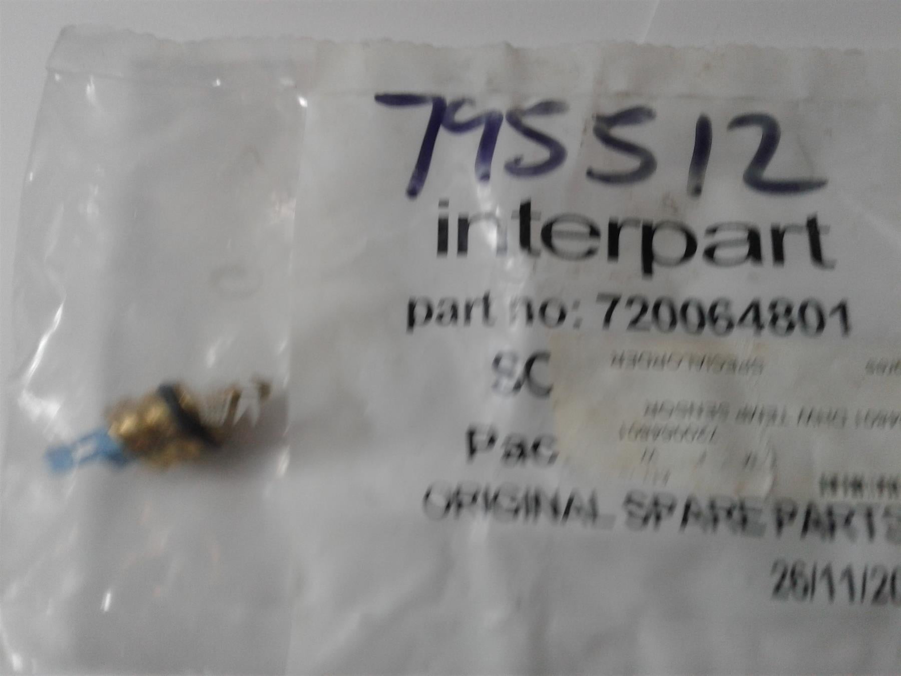 NEW GENUINE BAXI POTTERTON APOLLO 25 & 30 DHW TEMPERATURE SENSOR 720064801