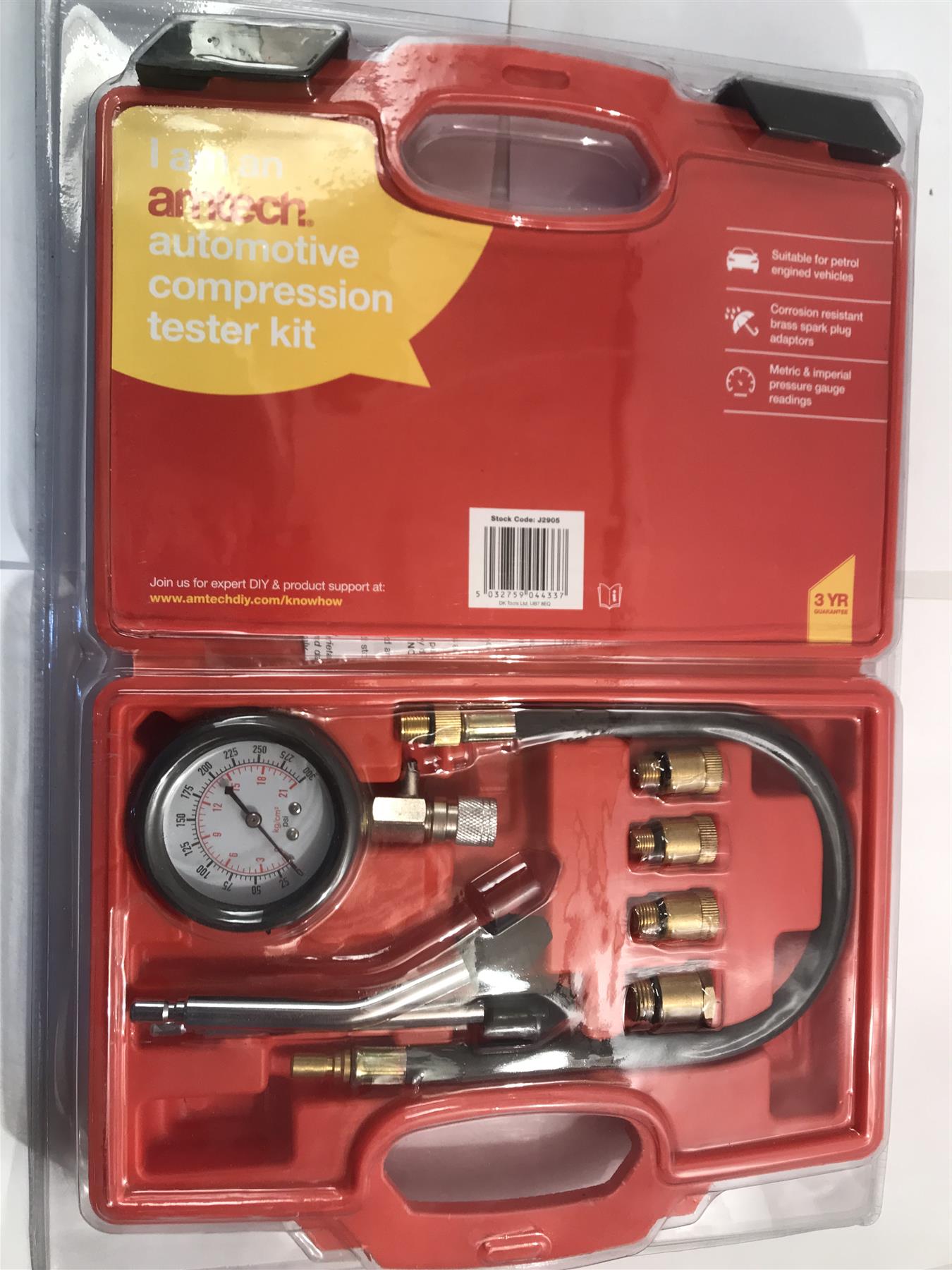 Amtech Automotive Compression Tester Kit  J2905