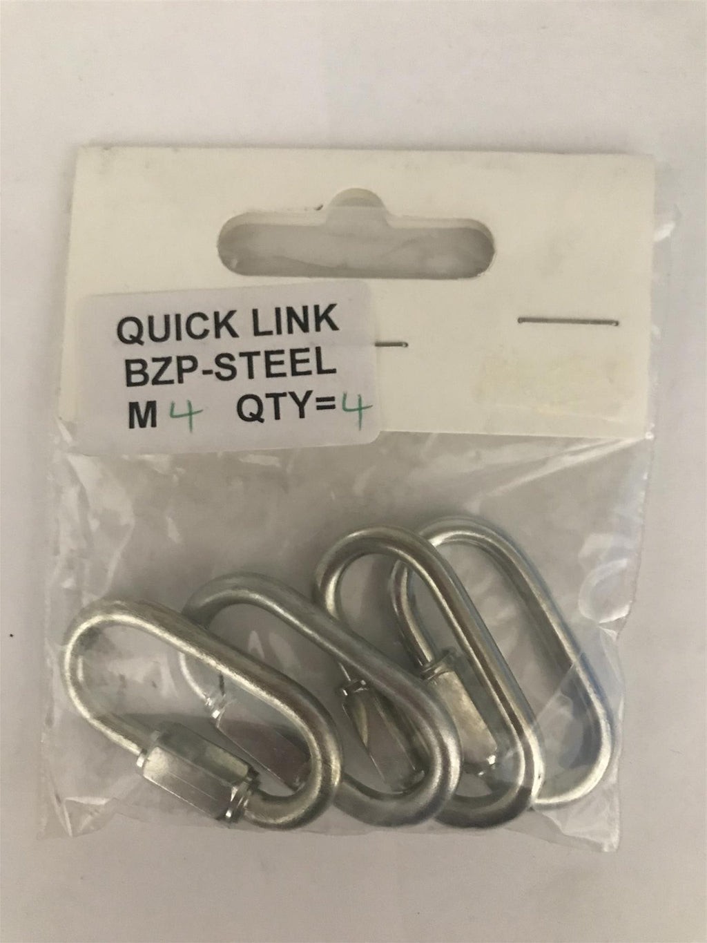 Quick Link M4 BZP Steel (Pk 4)
