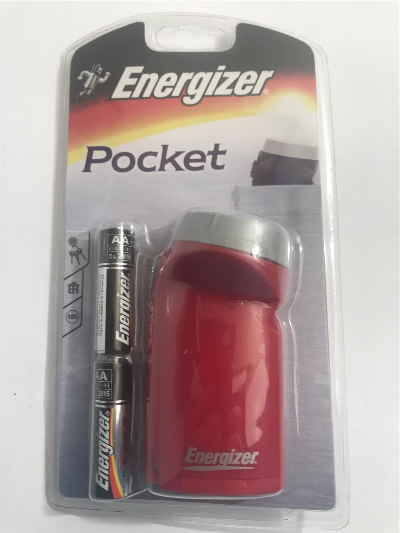 Energizer Pocket Light (Red) with 2 x AA BatteriesLP191