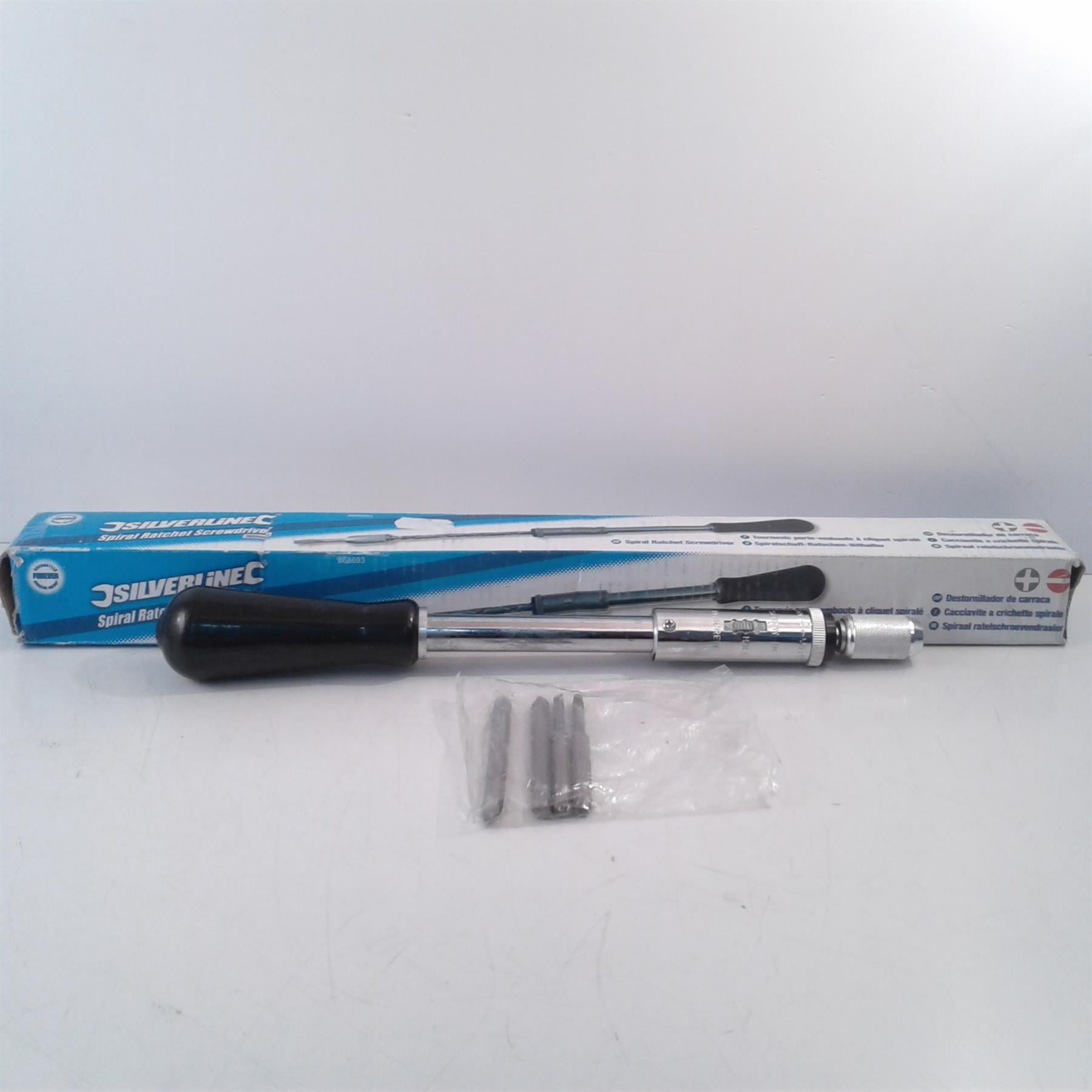 Silverline 360mm Spiral Ratchet Screwdriver Easy To Use - 868693