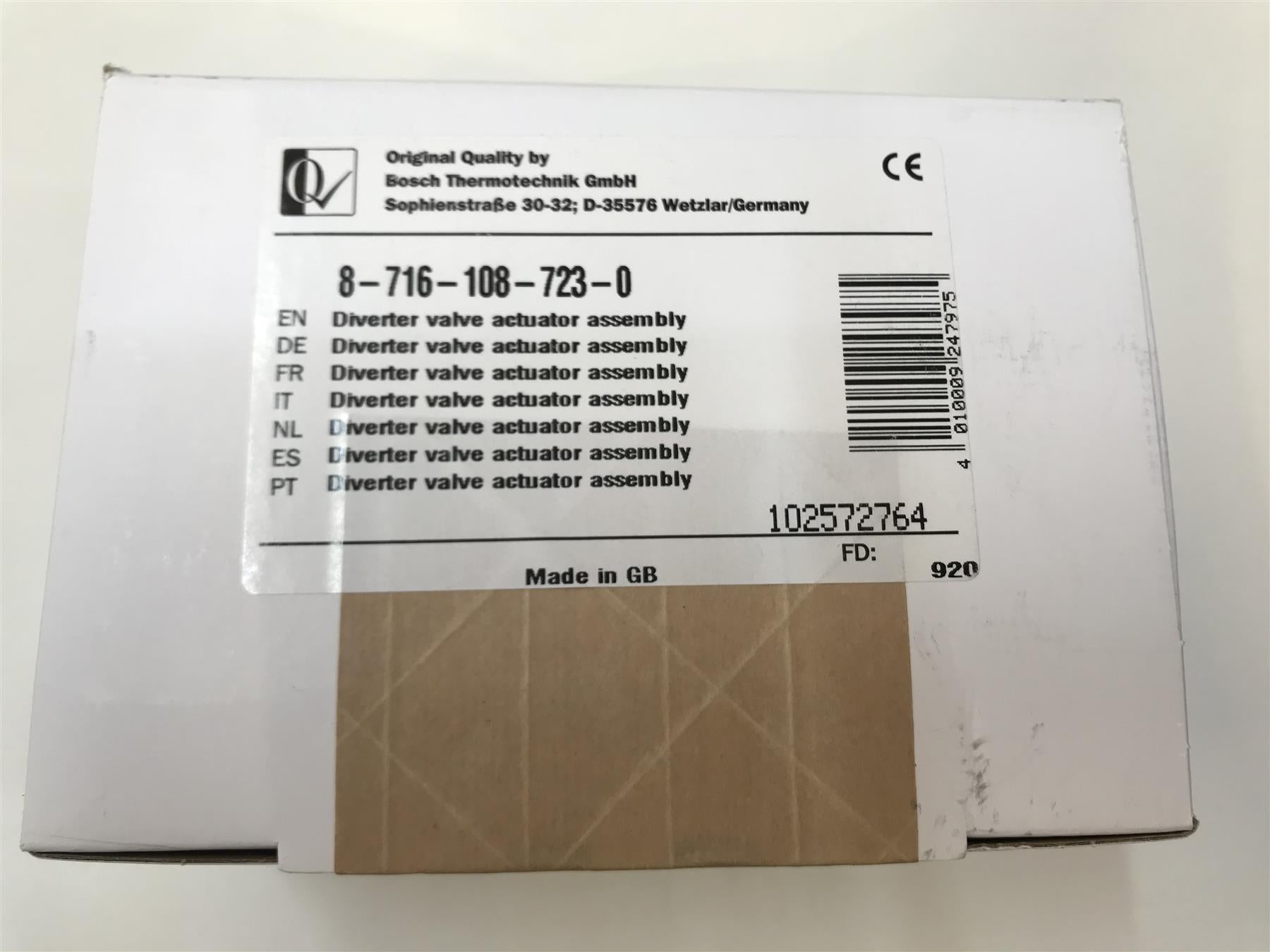 New Worcester Greenstar Divertor Valve Actuator 87161087230