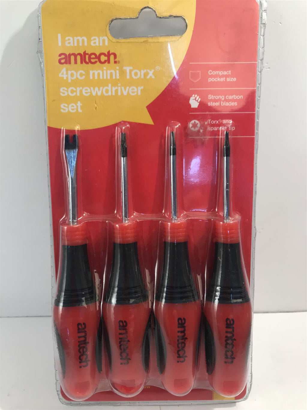 Amtech  4pc Mini Torx Screwdriver Set L0385