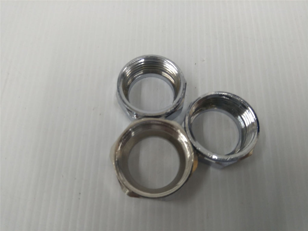 NEW SILVER NUT 22mm FITTING – PACK OF 3